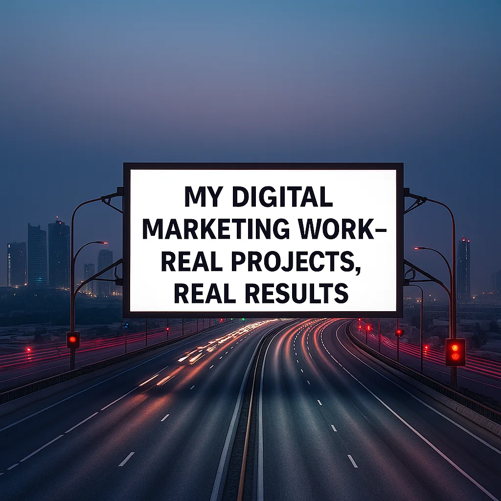 My Digital Marketing Work – Real Projects, Real Results